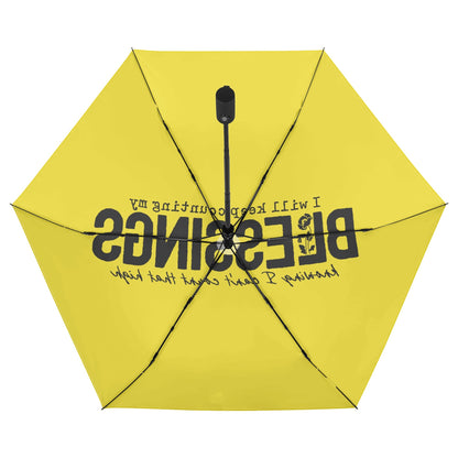 I Will Keep Counting My Blessings Christian Umbrella - ClaimedbyGodDesigns