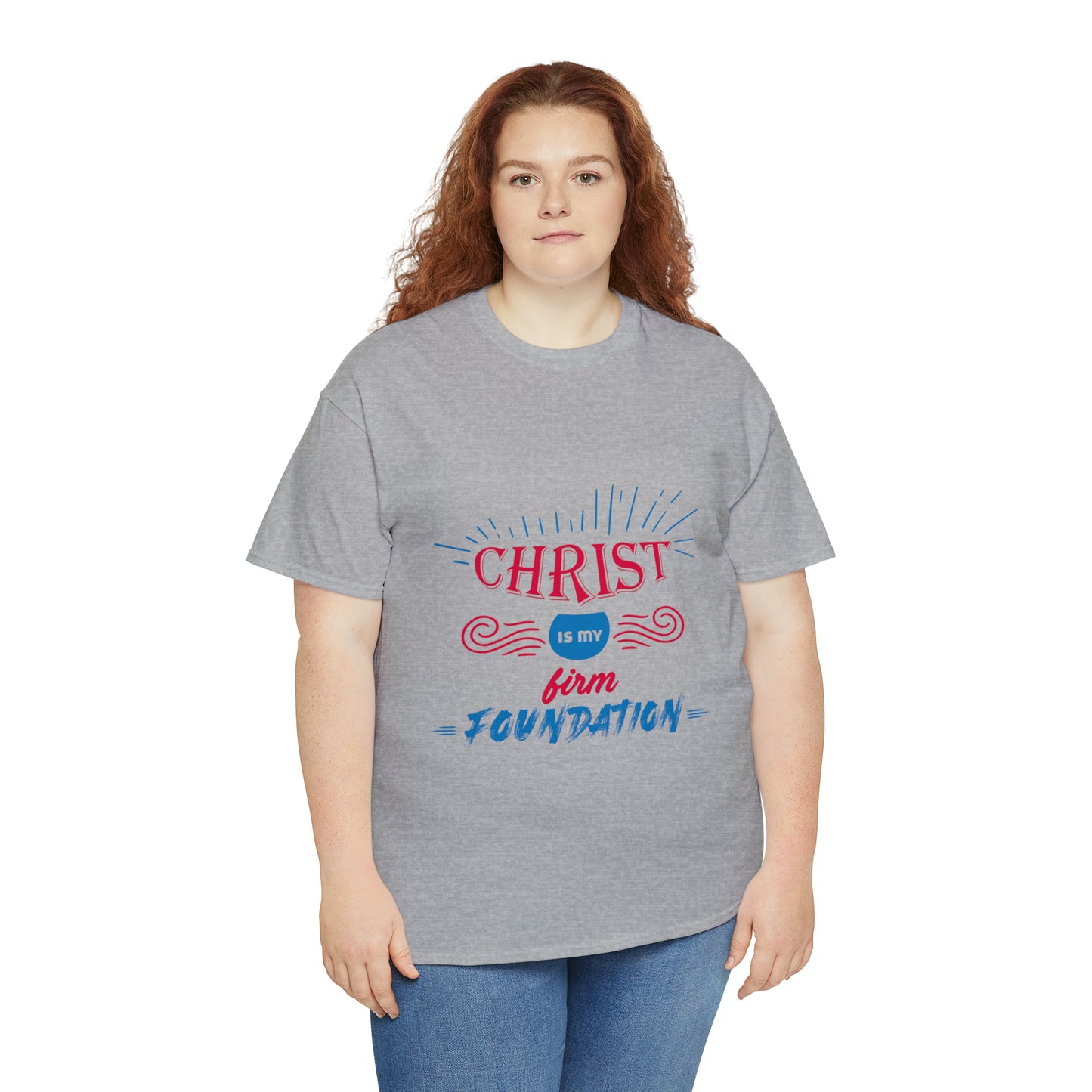 Christ Is My Firm Foundation Unisex Heavy Cotton Tee