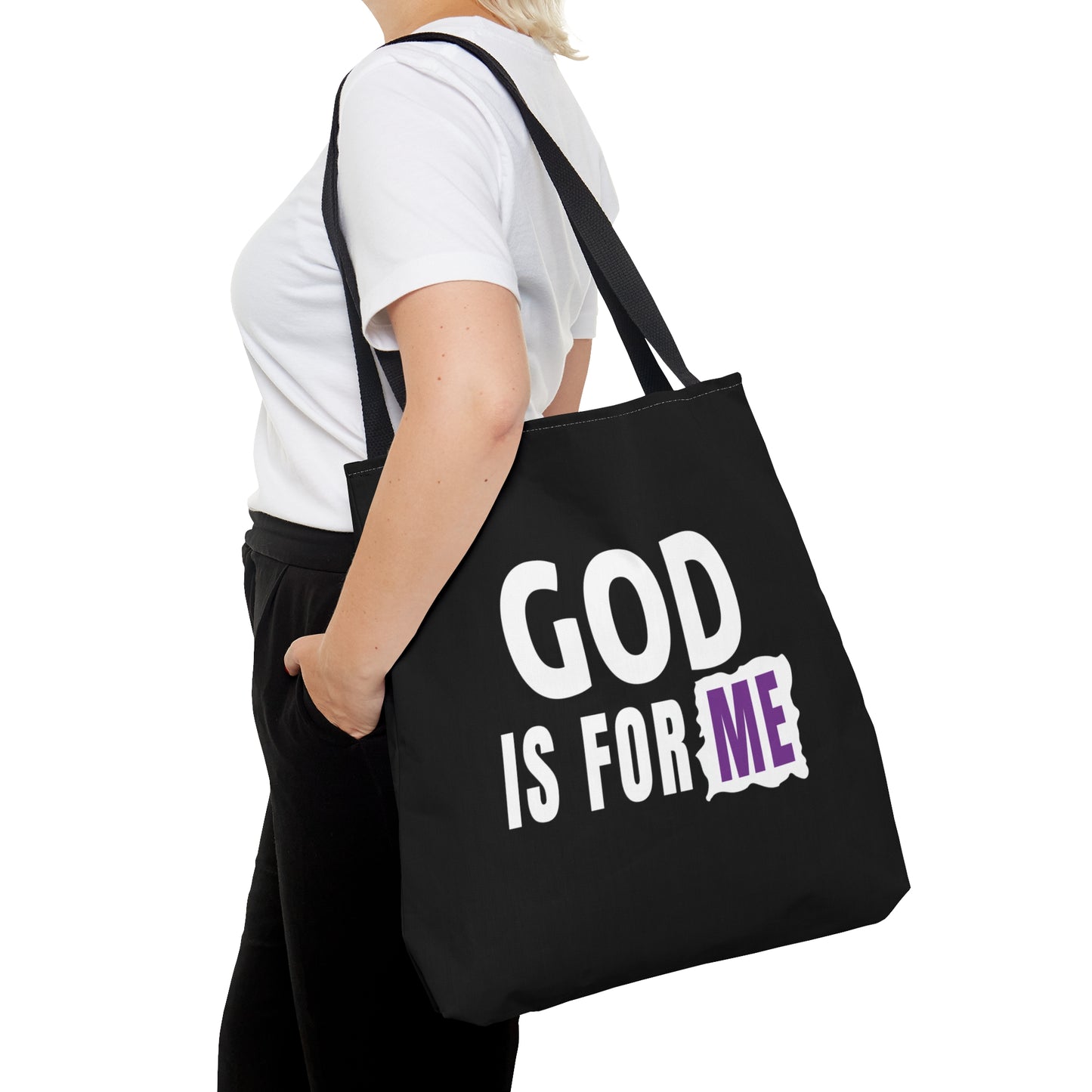 God Is For Me Christian Tote Bag Printify