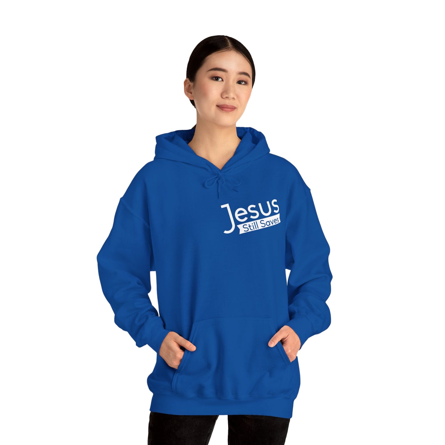 Jesus Still Saves Unisex Christian Hooded Pullover Sweatshirt