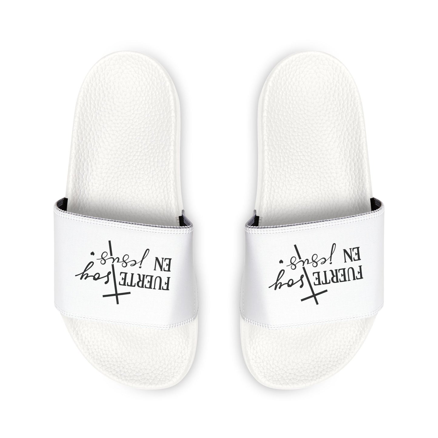 Youth Spiritual Statement Spanish Christian Sandals | Removable-Strap, Summer Footwear, Kids' Casual Shoes, Faith-Inspired Comfort, Fun & Stylish