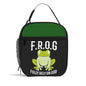 FROG Fully Rely On HIm Christian Insulated Meal Lunch Bag Food Container School Lunch Box - ClaimedbyGodDesigns