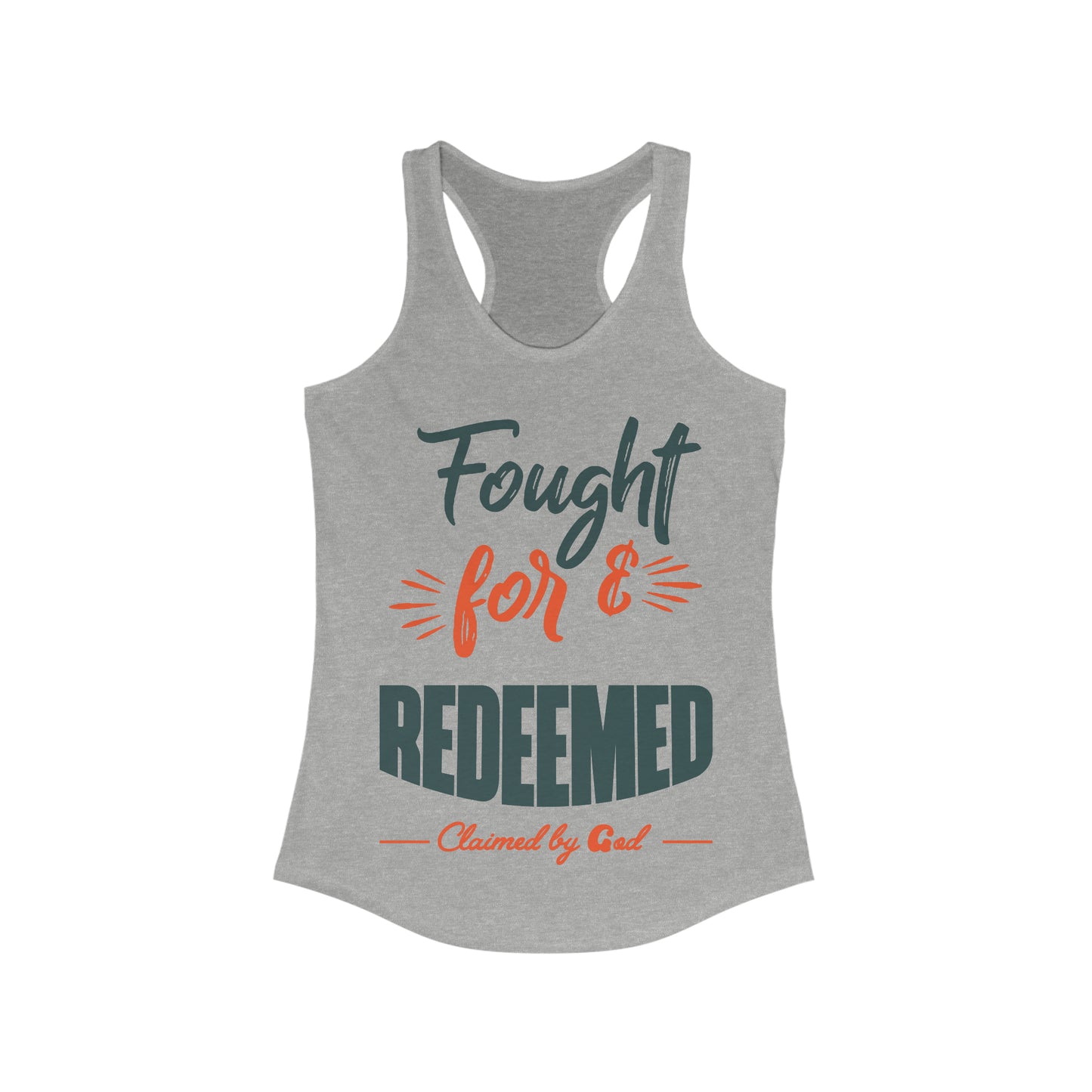 Fought for and redeemed slim fit tank-top