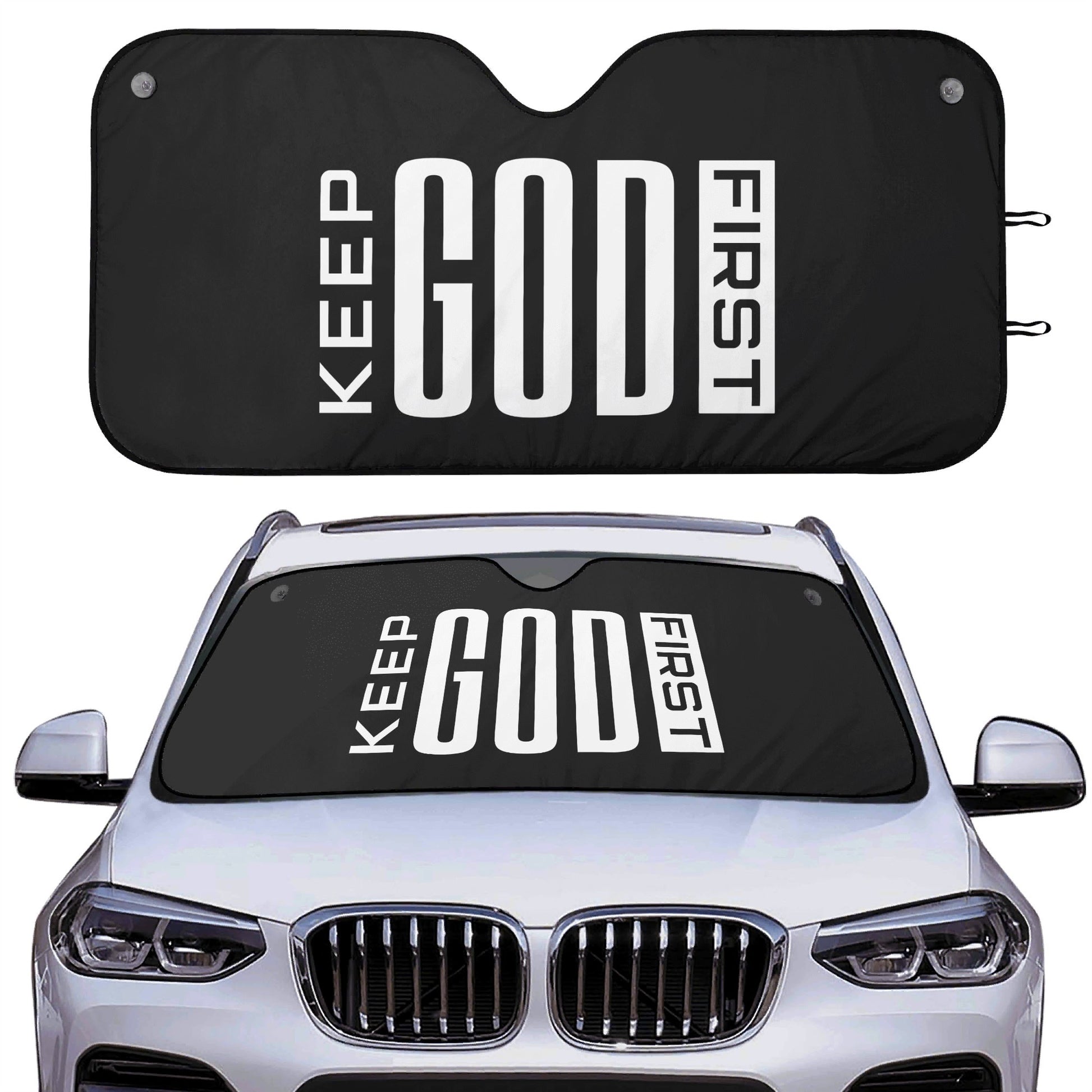Keep Hi First Car Sunshade Christian Car Accessories - ClaimedbyGodDesigns