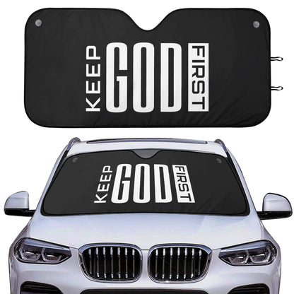 Keep Hi First Car Sunshade Christian Car Accessories - ClaimedbyGodDesigns