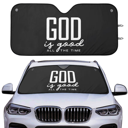 He Is Good Car Sunshade Christian Car Accessories - ClaimedbyGodDesigns