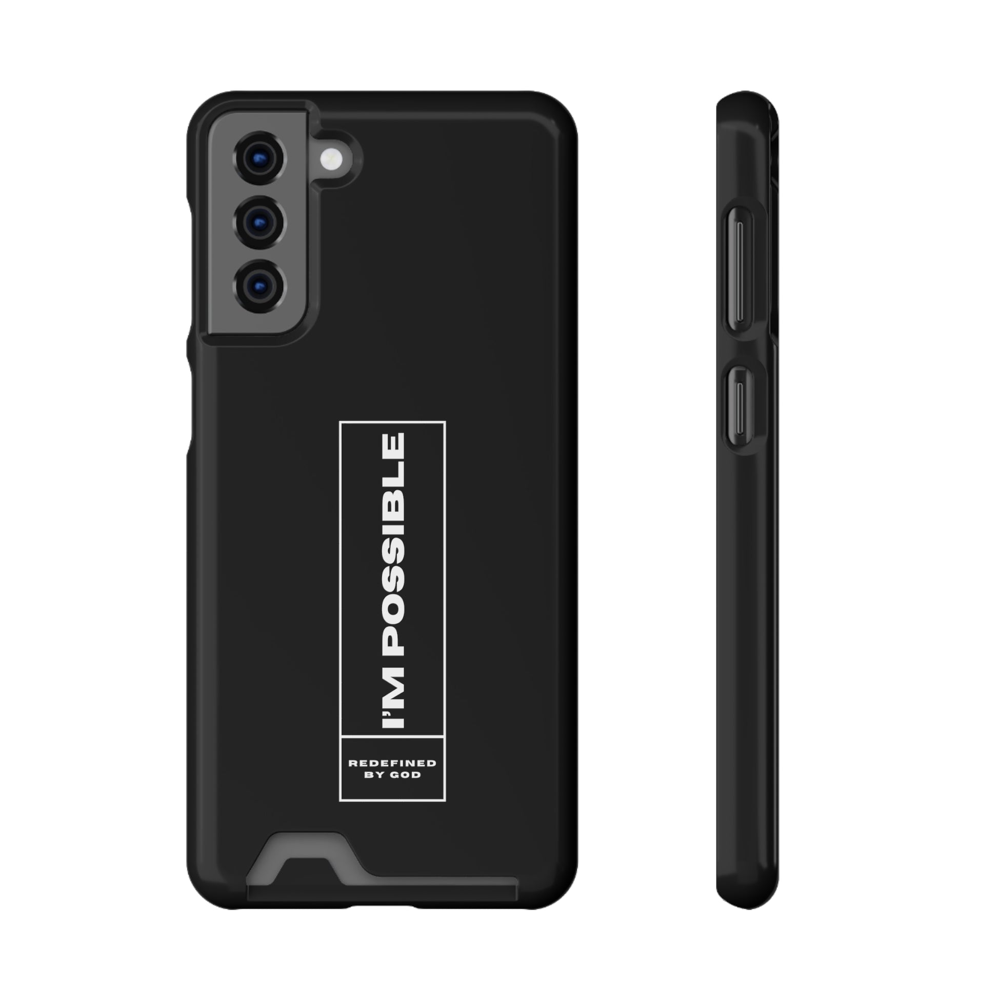 I'm Possible Redefined By God Christian Phone Case With Card Holder Printify