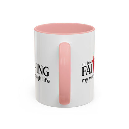 Faith-Inspired Coffee Accent Mug - Motivational Drinkware for Daily Inspiration