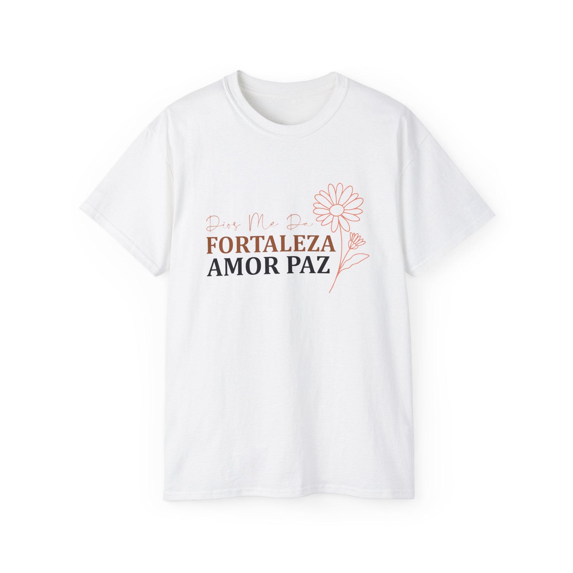 Dios Me Da Fortaleza Amor Paz Christian Spanish Unisex T-shirt Printify