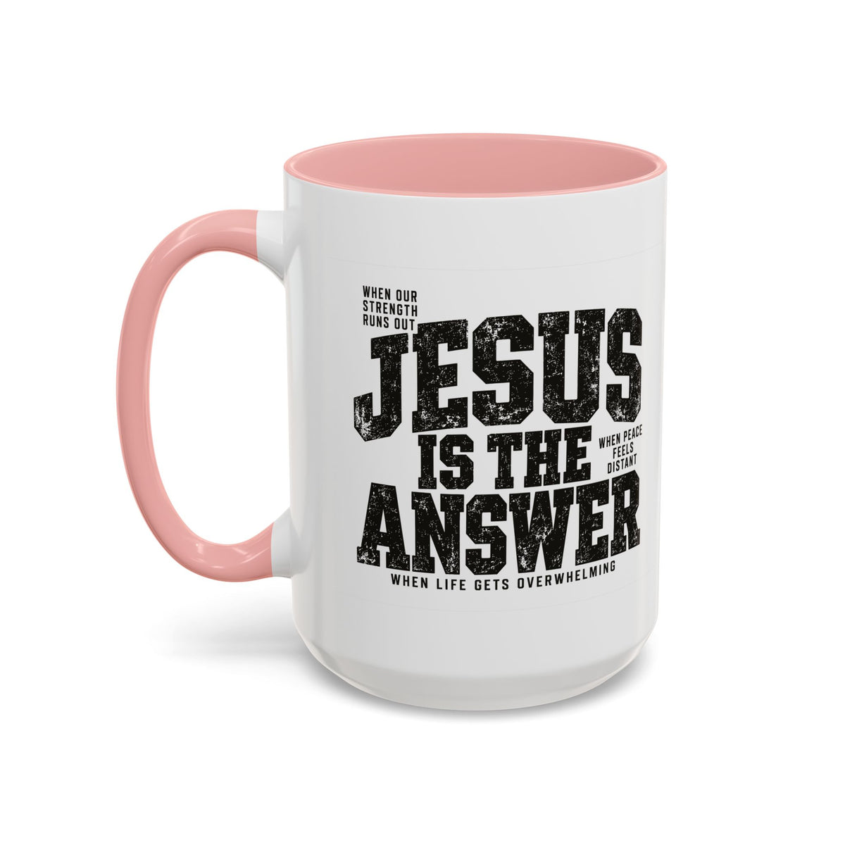 Jesus Is the Answer Christian Coffee Mug | Matthew 11:28