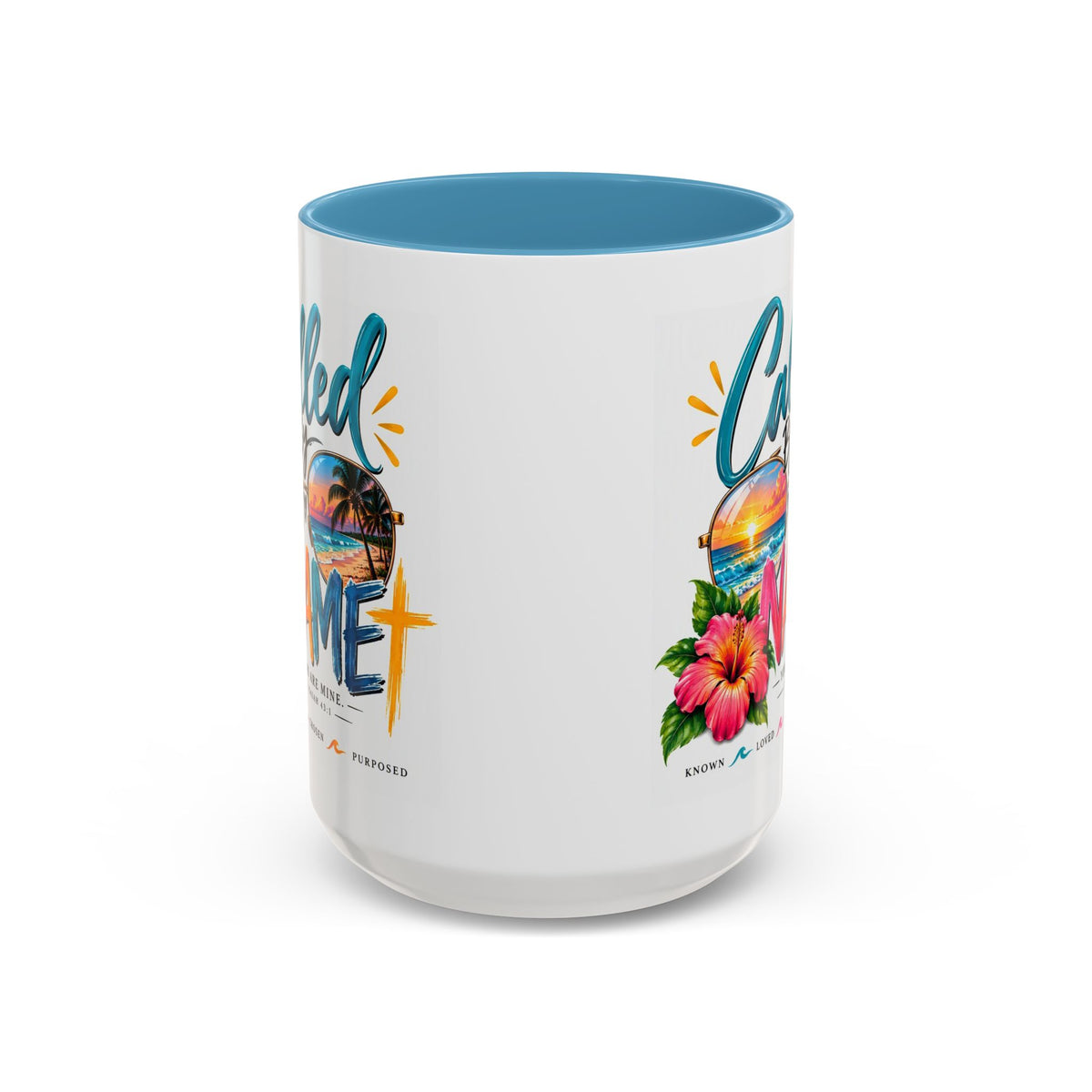 Called By Name Coffee Mug — Christian Inspirational Beach Design (11/15 oz)