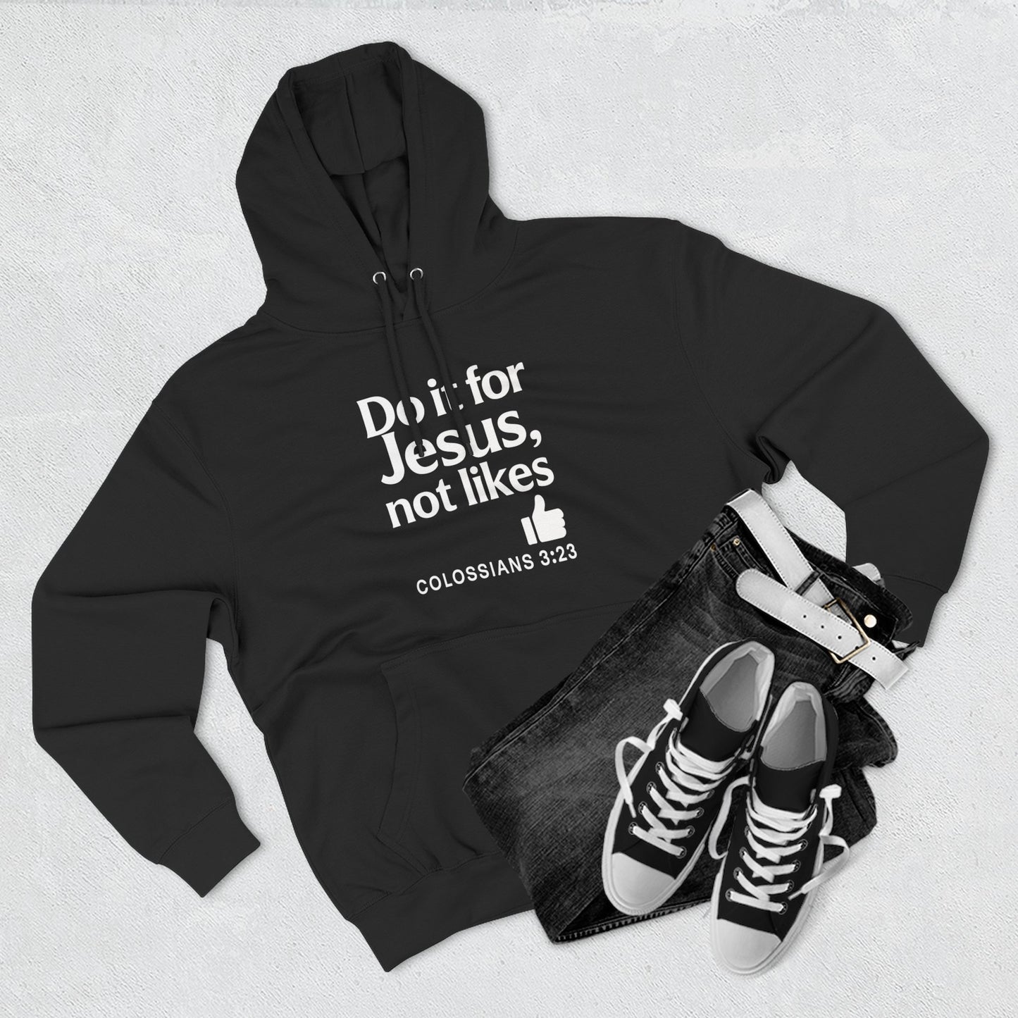 Christian Unisex Fleece Hooded Sweatshirt, Inspirational Hoodie, Do It for Him Pullover, Religious Gift, Cozy Faith Apparel - ClaimedbyGodDesigns