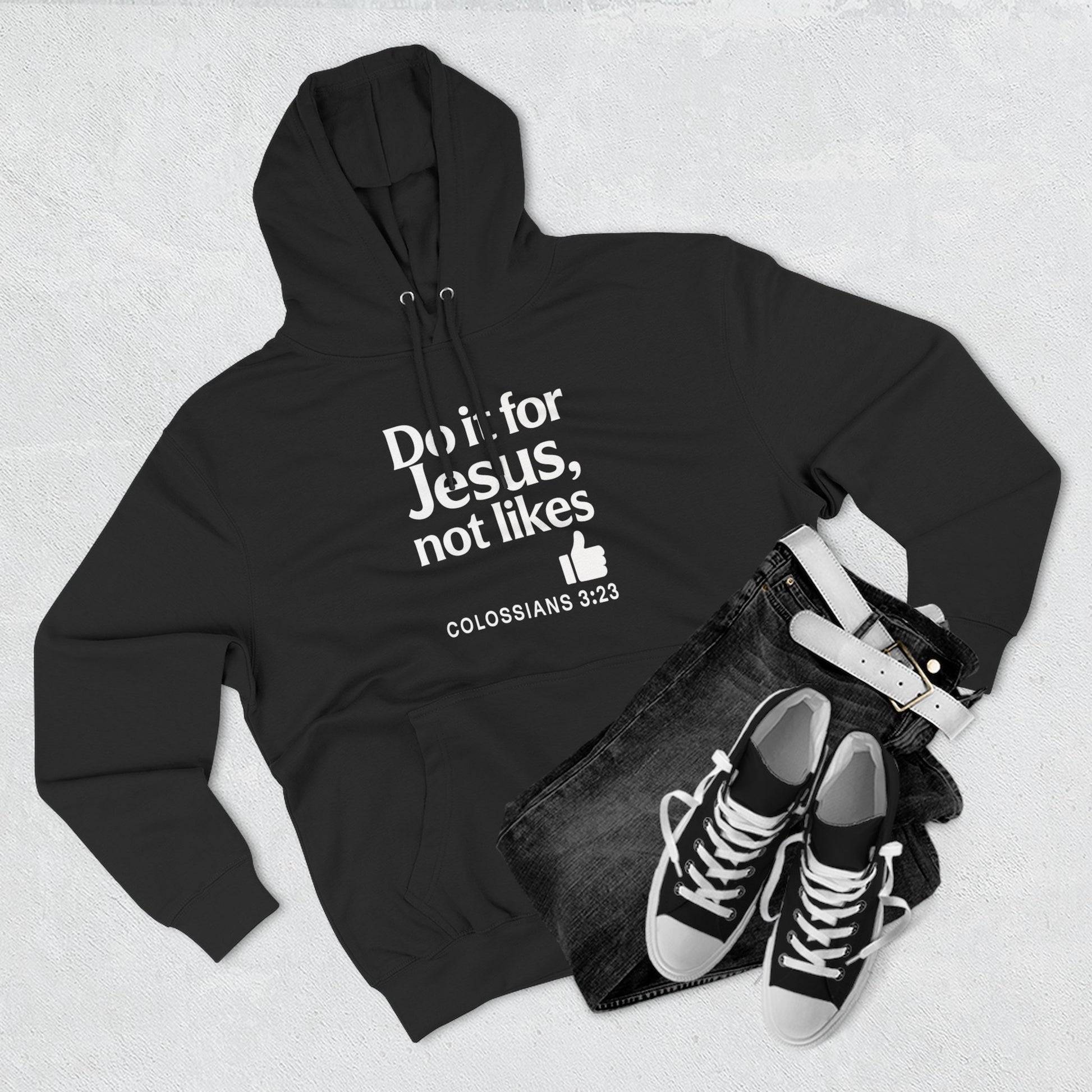 Christian Unisex Fleece Hooded Sweatshirt, Inspirational Hoodie, Do It for Him Pullover, Religious Gift, Cozy Faith Apparel - ClaimedbyGodDesigns