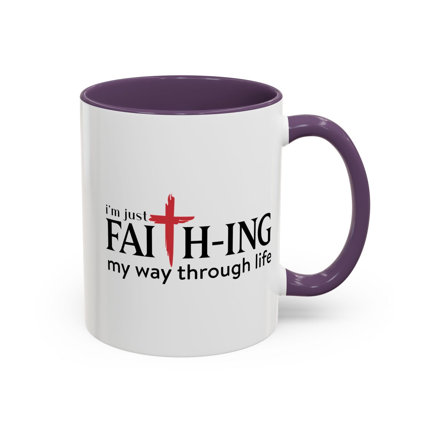 Faith-Inspired Coffee Accent Mug - Motivational Drinkware for Daily Inspiration