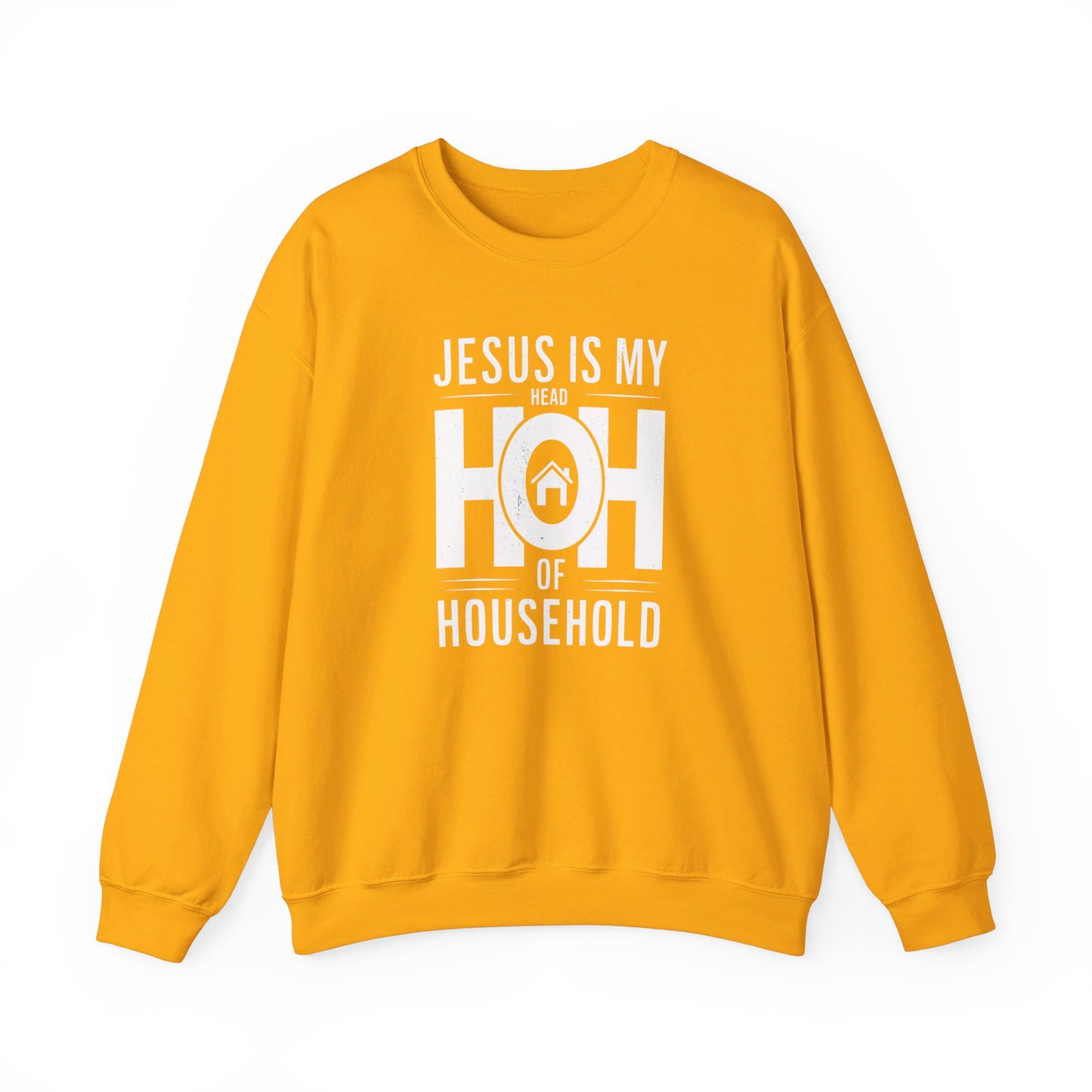 Jesus Is My Head Of Household HOH  Unisex Heavy Blend™ Crewneck Christian Sweatshirt