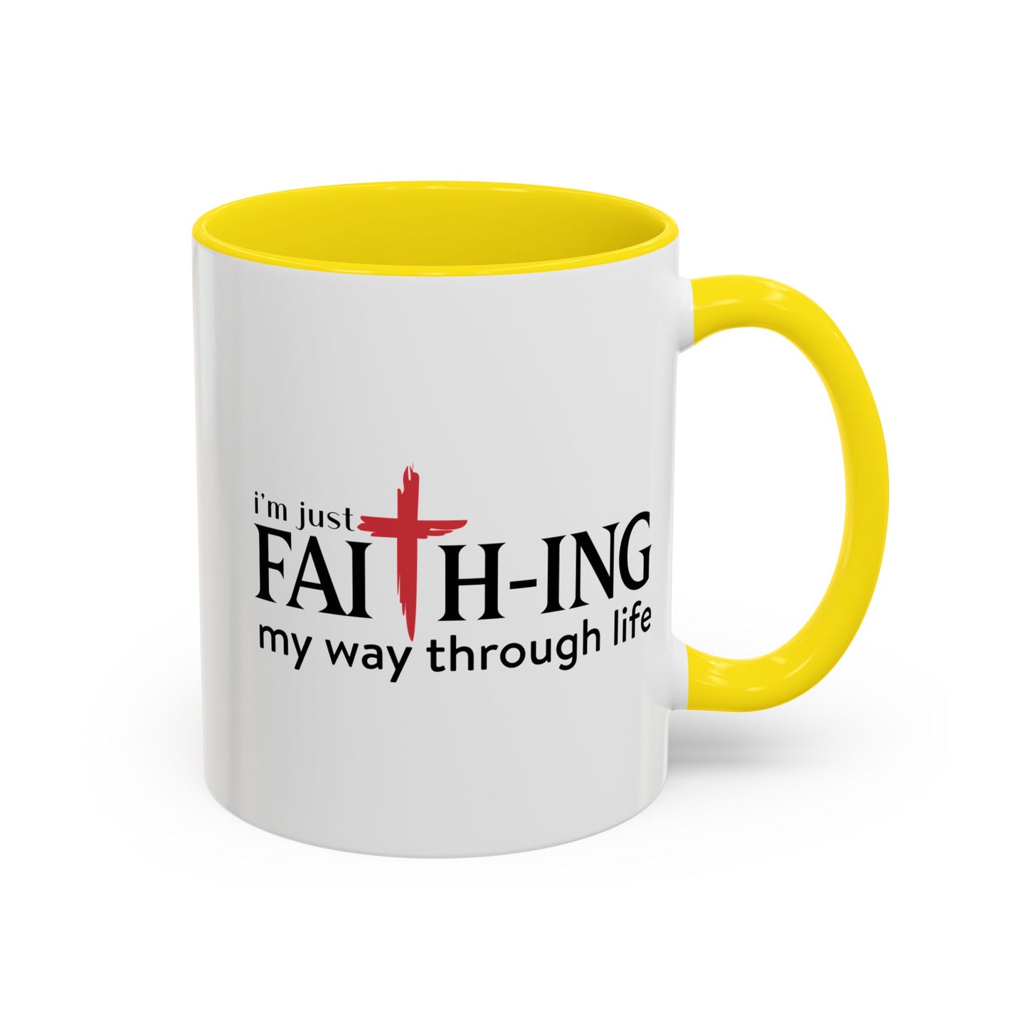 Faith-Inspired Coffee Accent Mug - Motivational Drinkware for Daily Inspiration