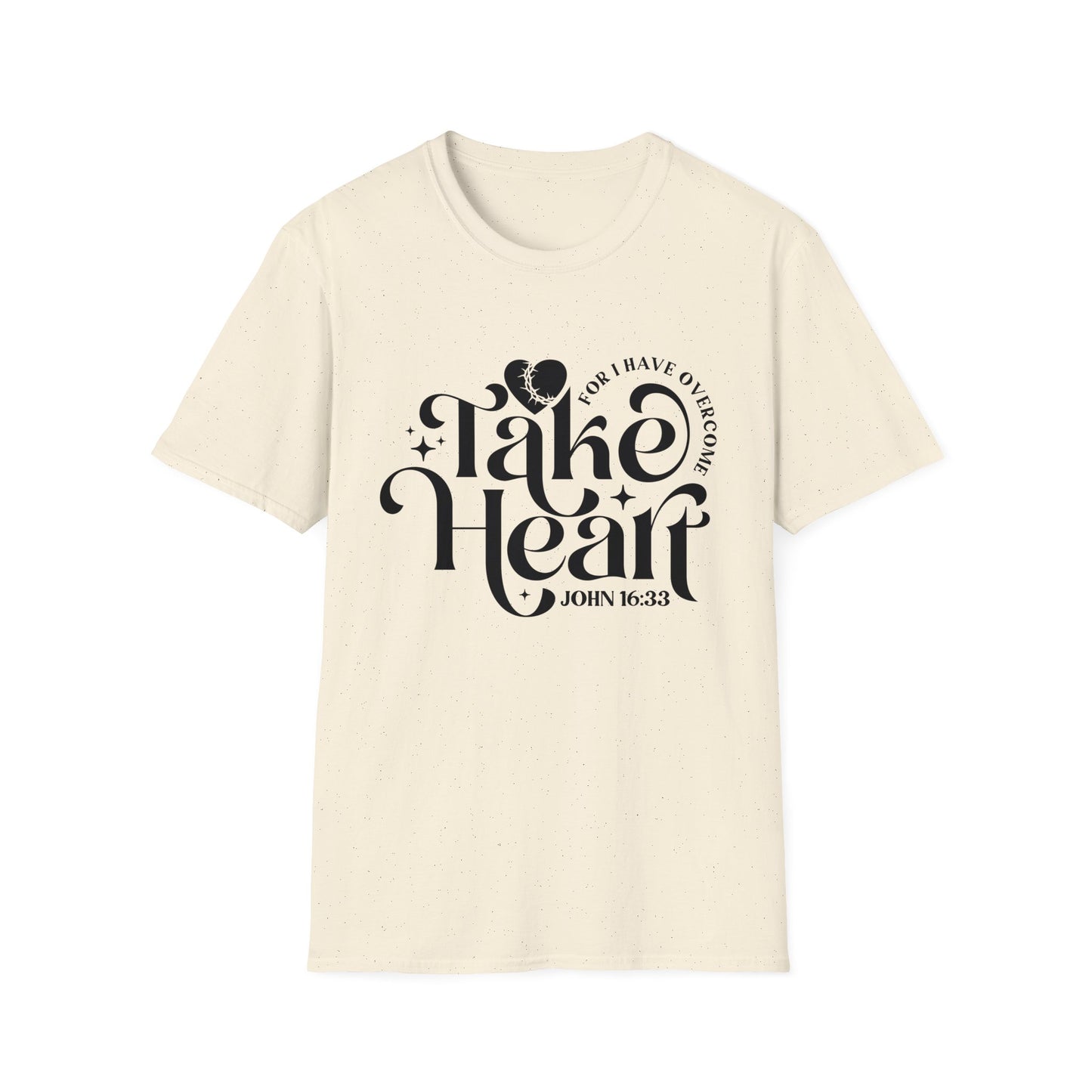 Take Heart For I Have Overcome Christian Unisex T-shirt