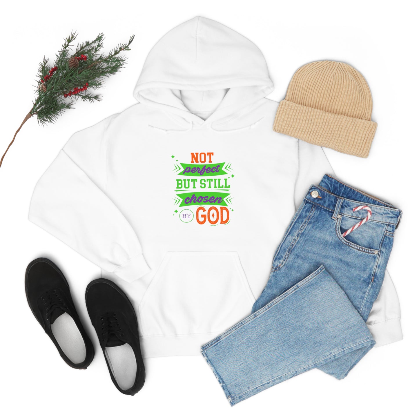 Not Perfect But Still Chosen By God Unisex Hooded Sweatshirt