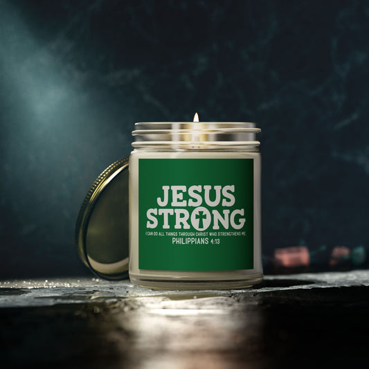 Jesus Strong Christian Scented Candle (4oz, 9oz)