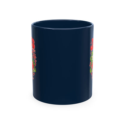 Ceramic Mug — "Jesus Sweetens My Life" Strawberry Faith Coffee Cup