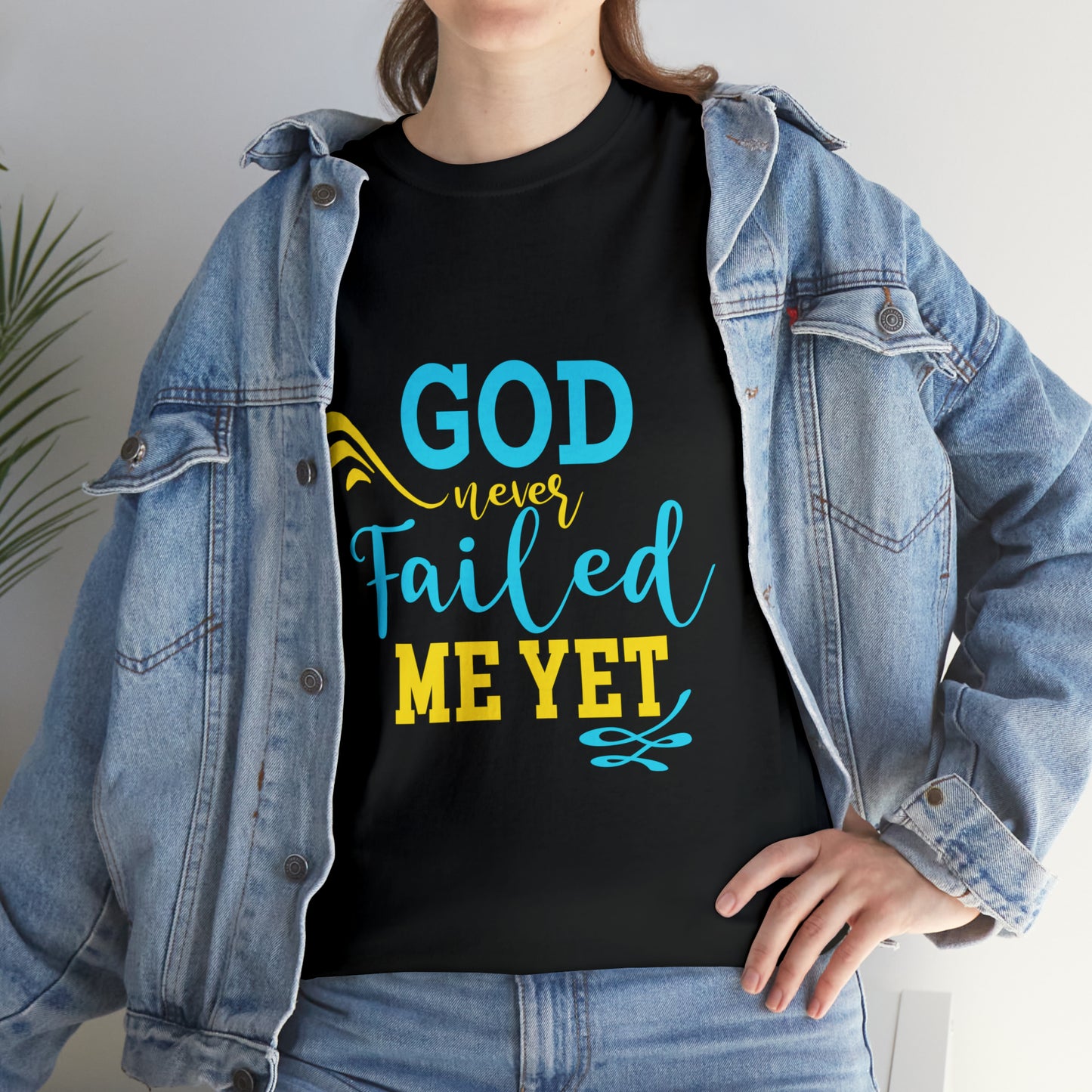 God Never Failed Me Yet Unisex Heavy Cotton Tee