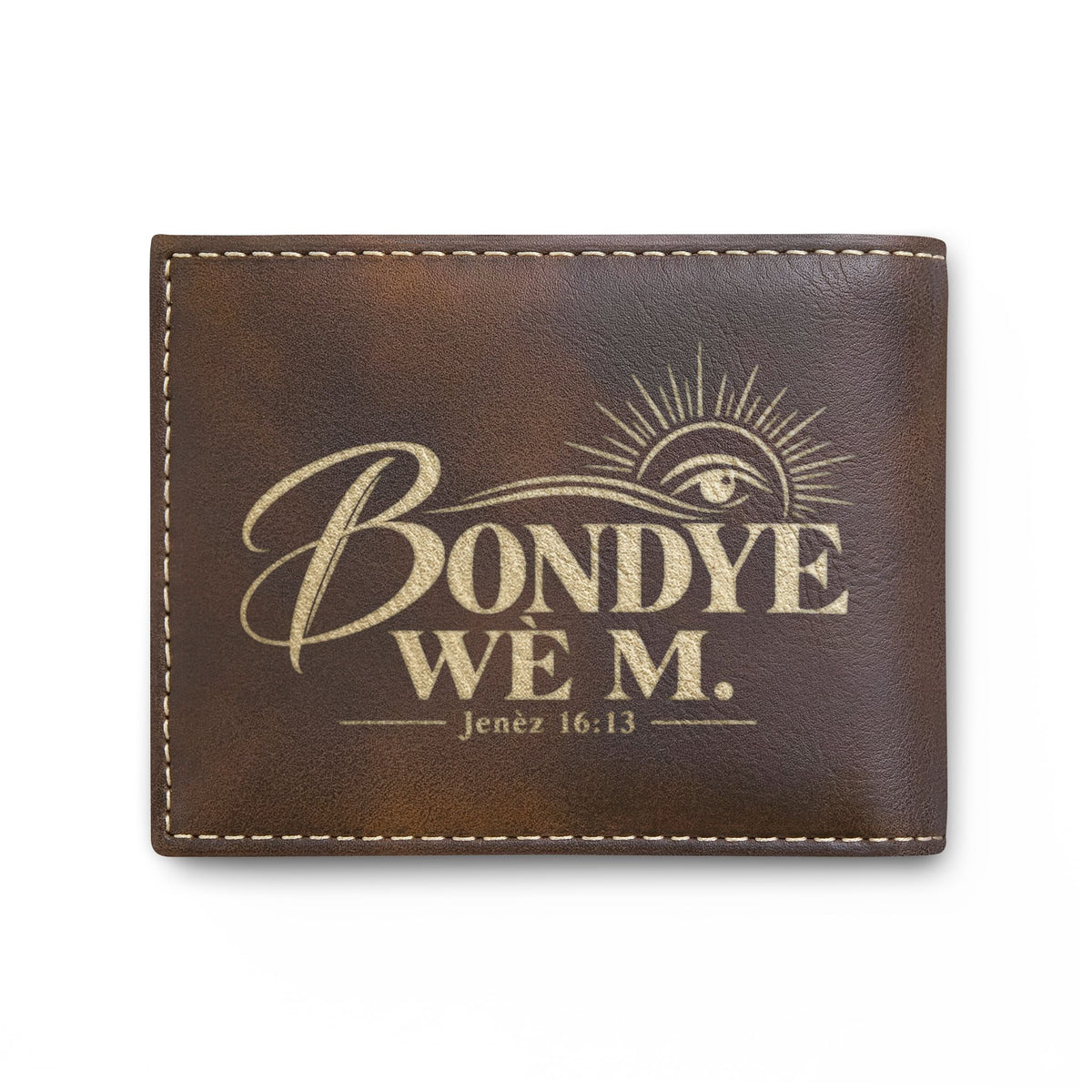 Bondye Wè M. Kreyòl Christian RFID wallet, view 13