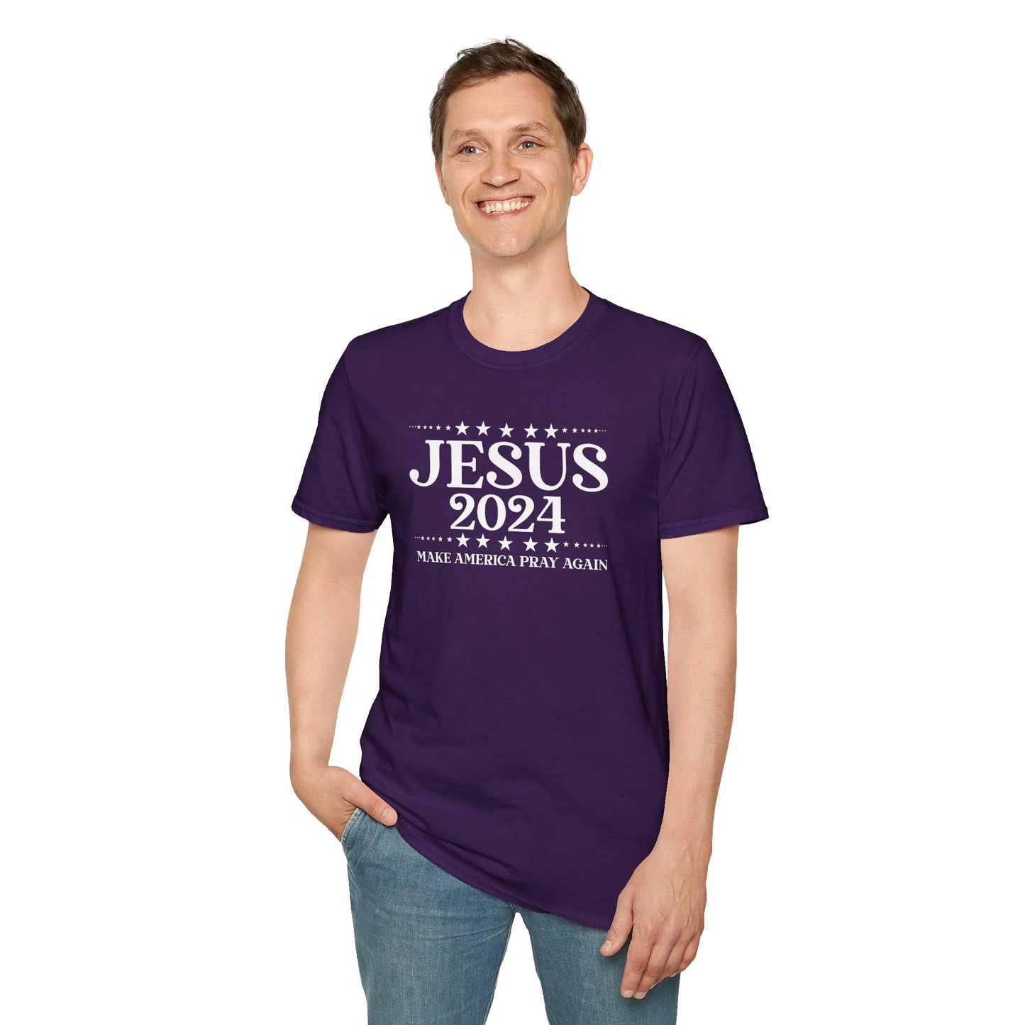 Jesus 2024 Make America Pray Again  Christian Unisex T-shirt