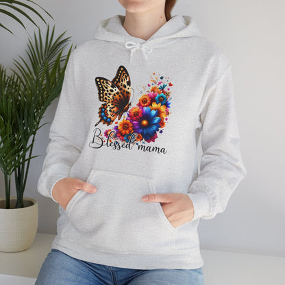 Blessed Mama Women's Christian Hooded Pullover Sweatshirt