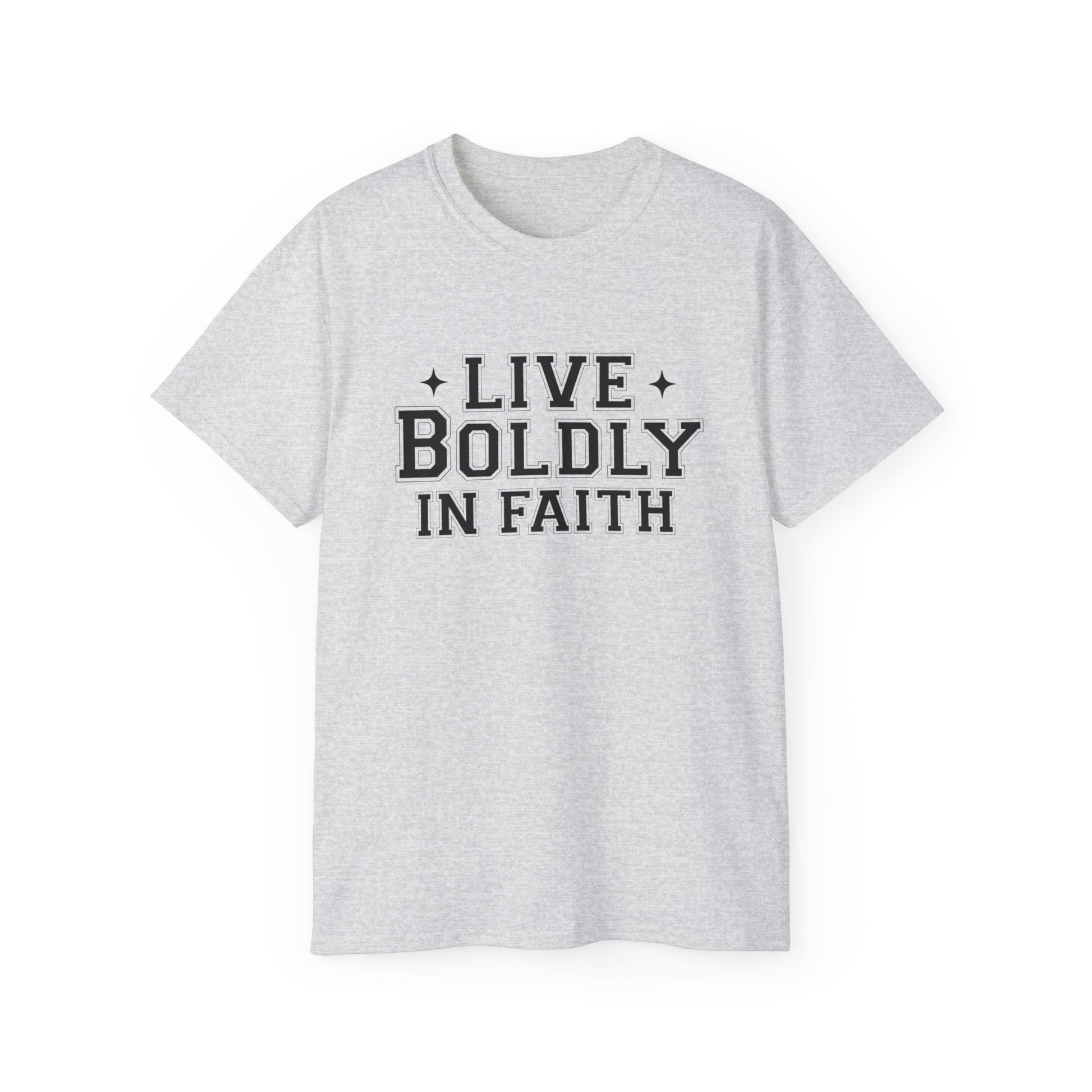 LIVE BOLDLY IN FAITH Unisex Christian Ultra Cotton Tee Printify