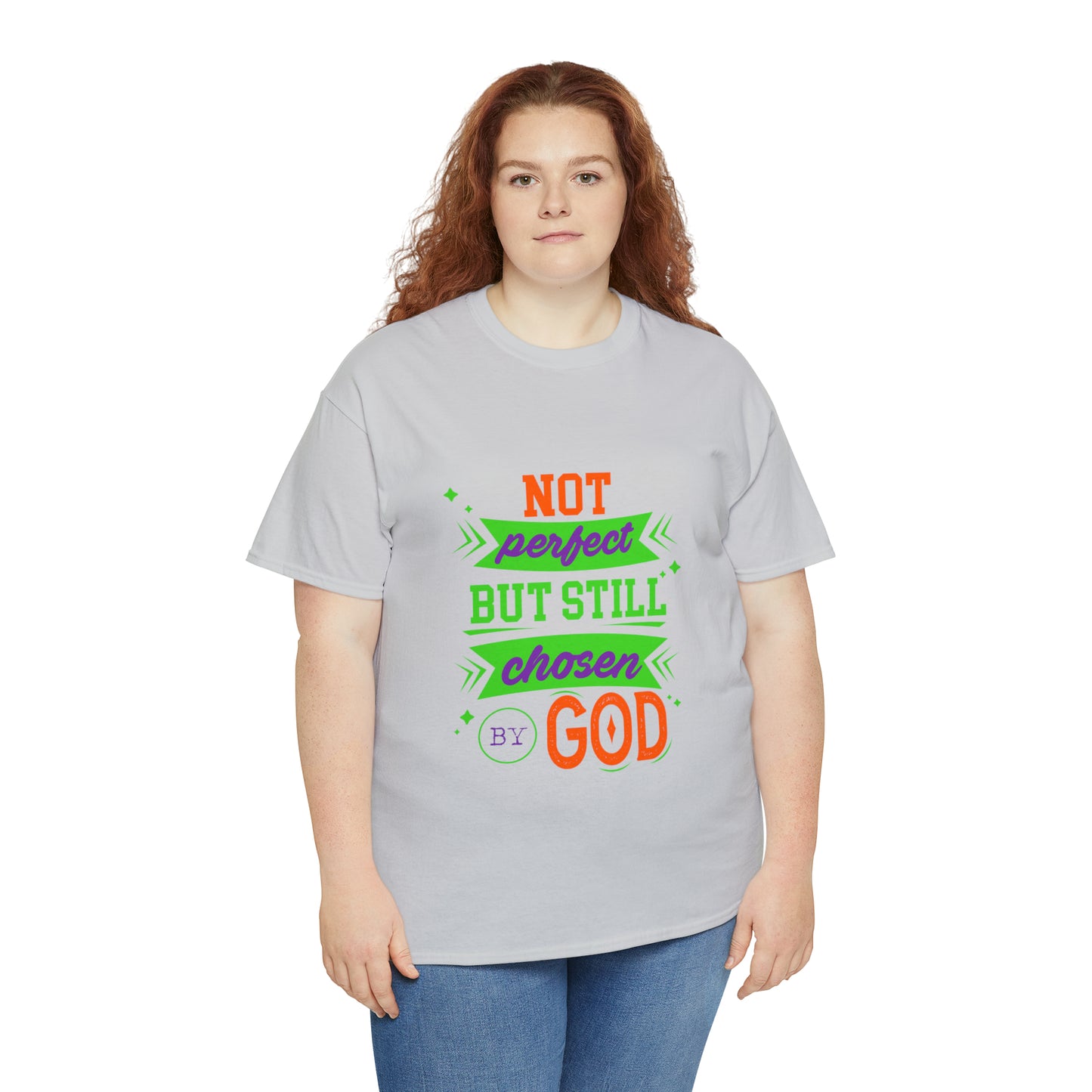 Not Perfect But Still Chosen By God Unisex Heavy Cotton Tee