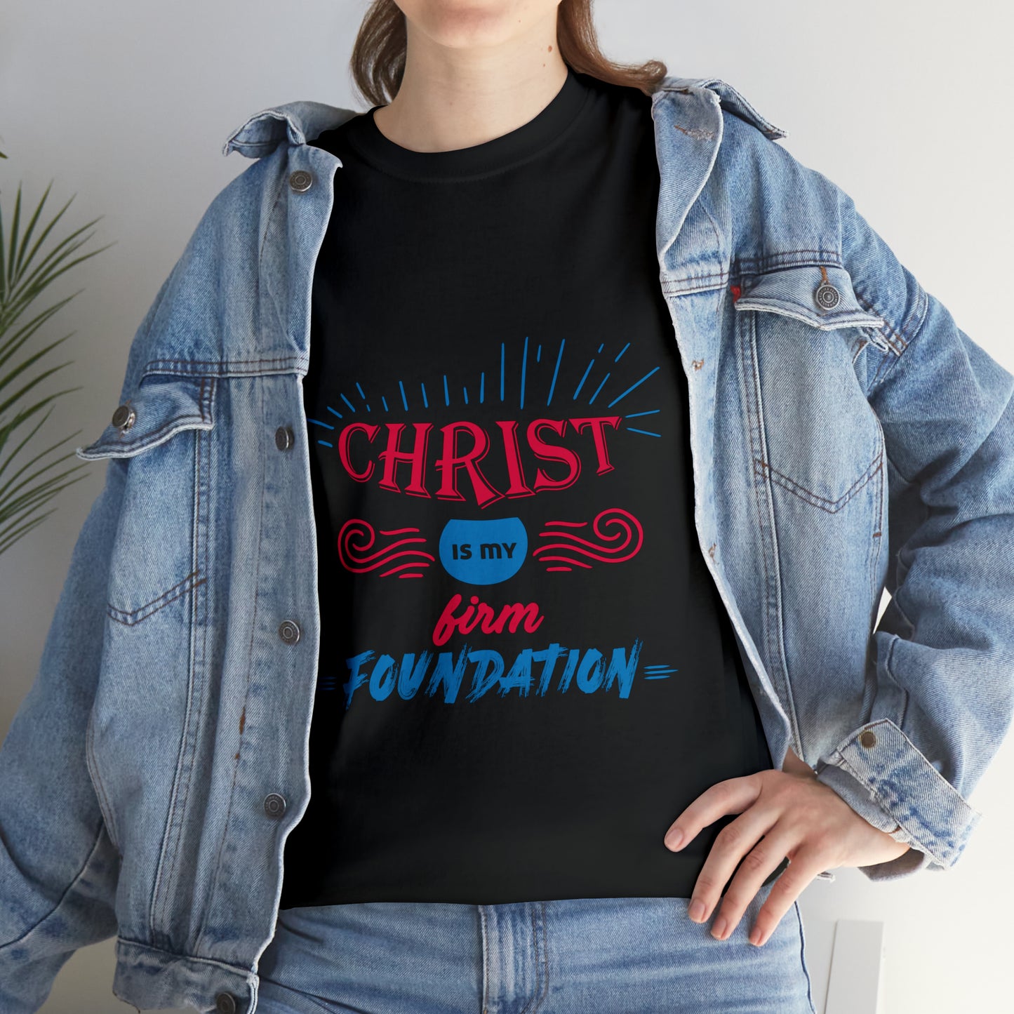 Christ Is My Firm Foundation Unisex Heavy Cotton Tee