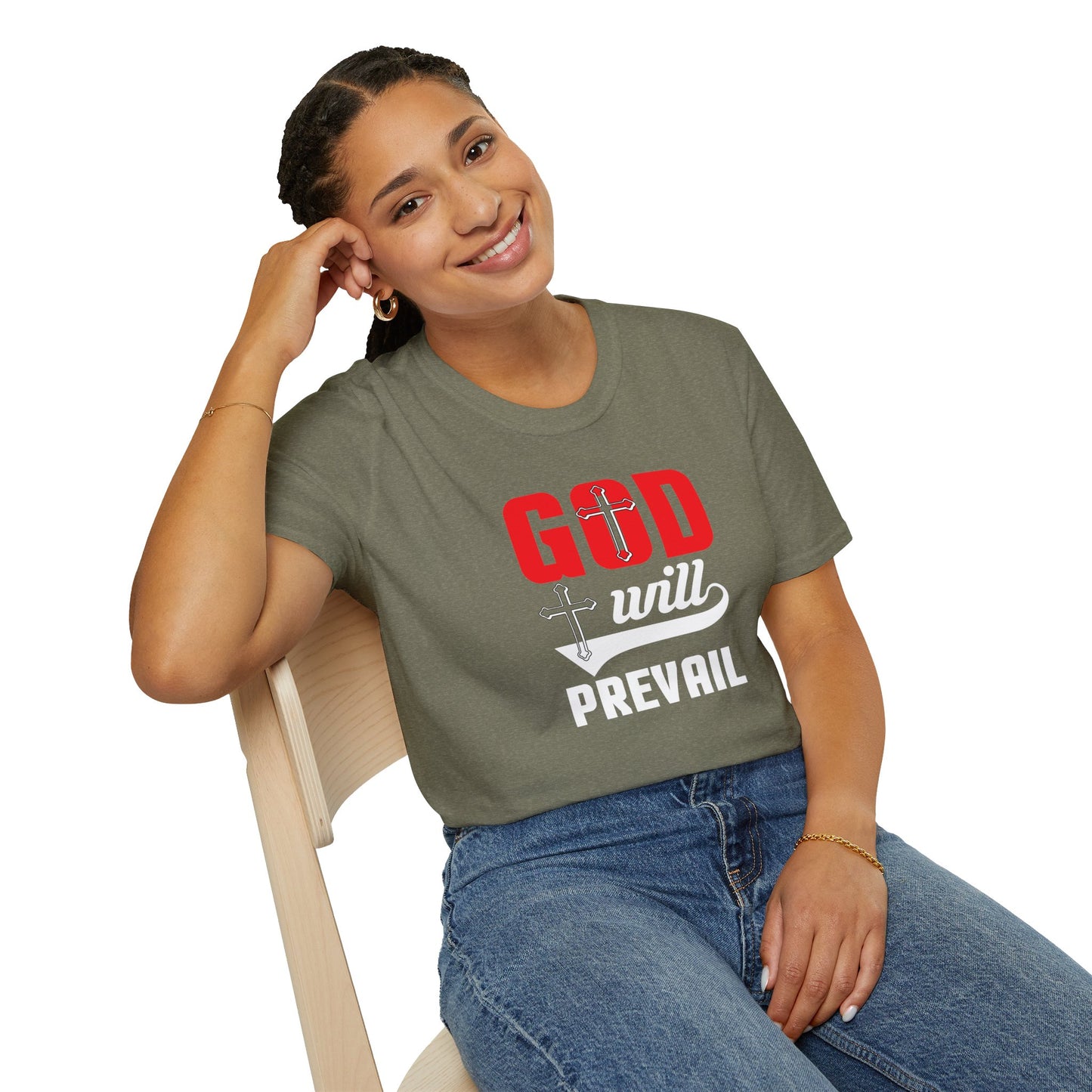 God Will Prevail Christian Unisex T-shirt