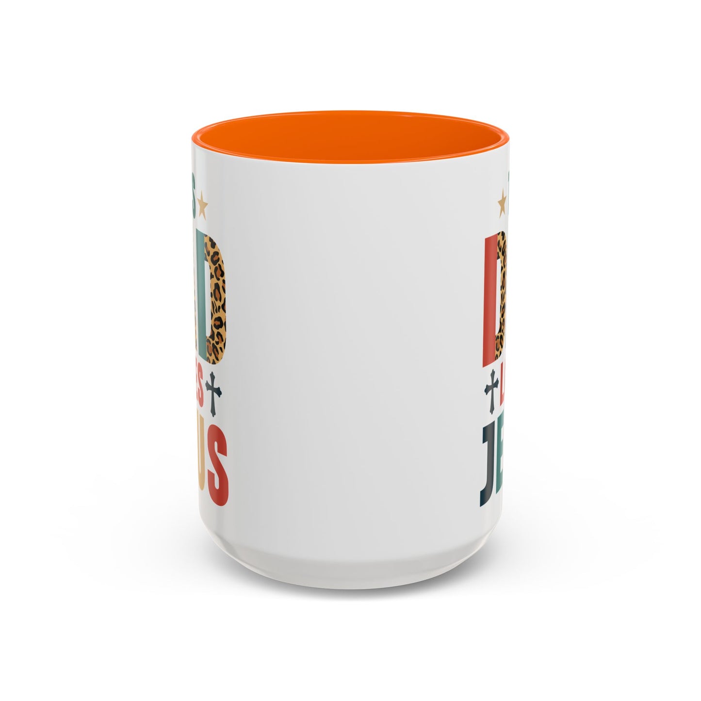 This Dad Loves Him Accent Coffee Mug - Perfect Gift for Father's Day and Christian Dads