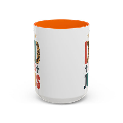 This Dad Loves Him Accent Coffee Mug - Perfect Gift for Father's Day and Christian Dads