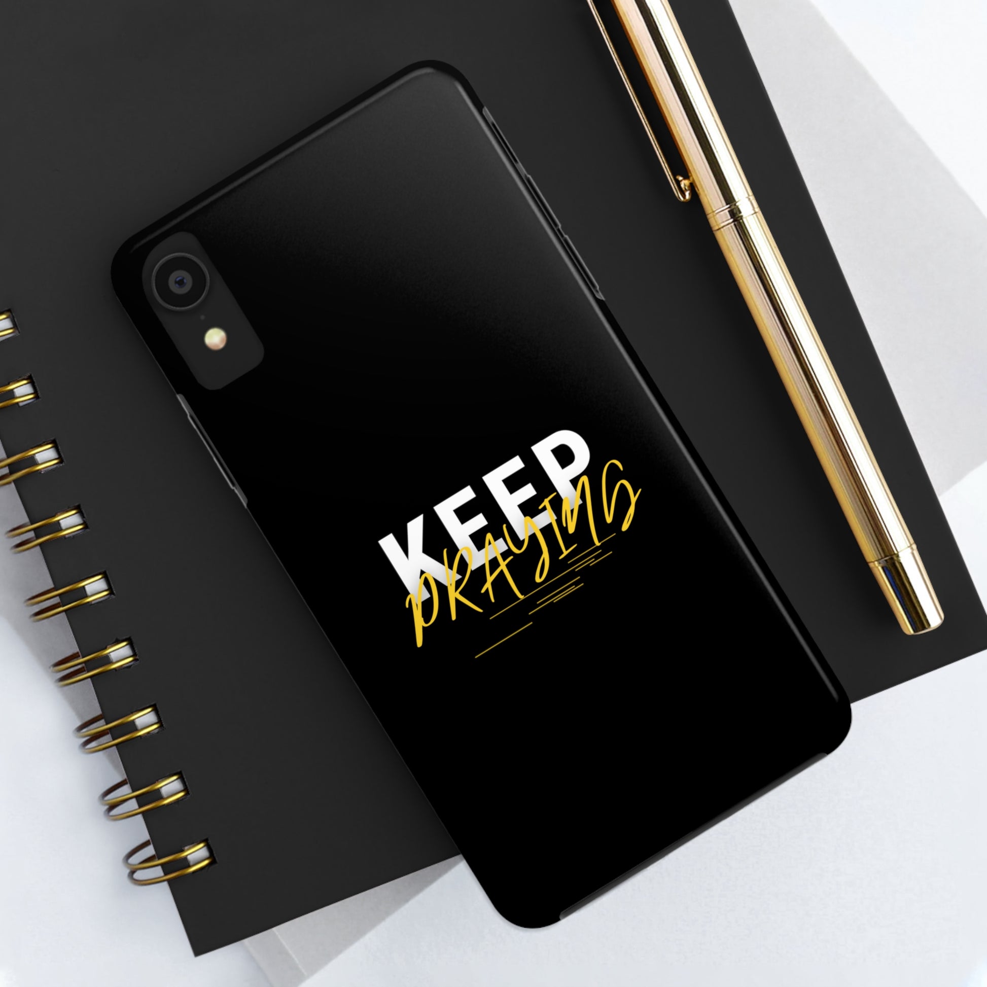 Keep Praying Christian Phone Tough Phone Cases, Case-Mate Printify