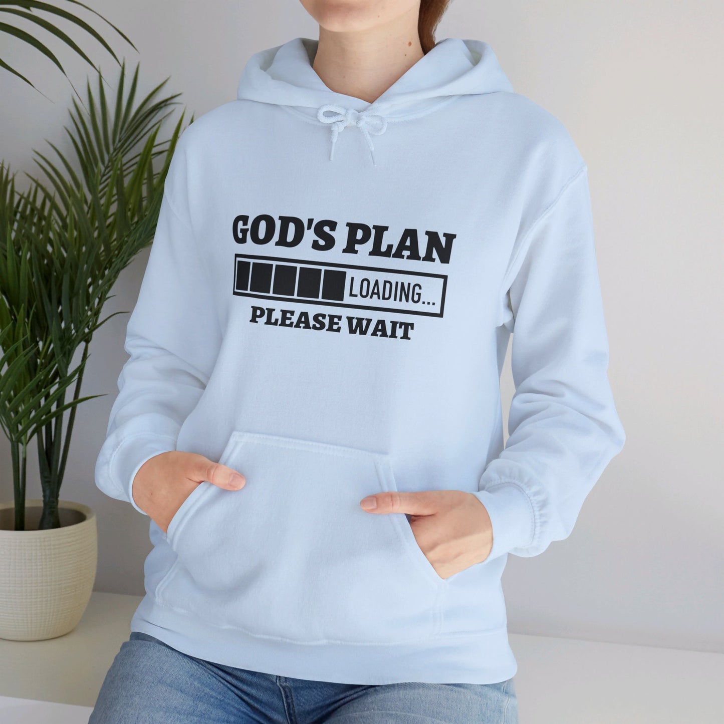 God's Plan Loading Unisex Christian Pullover Hooded Sweatshirt