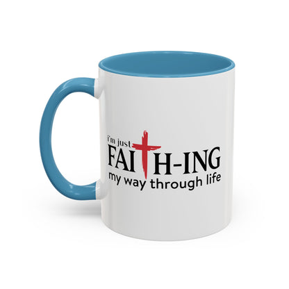 Faith-Inspired Coffee Accent Mug - Motivational Drinkware for Daily Inspiration