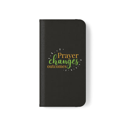 Prayer Changes Outcomes Phone Flip Cases - ClaimedbyGodDesigns