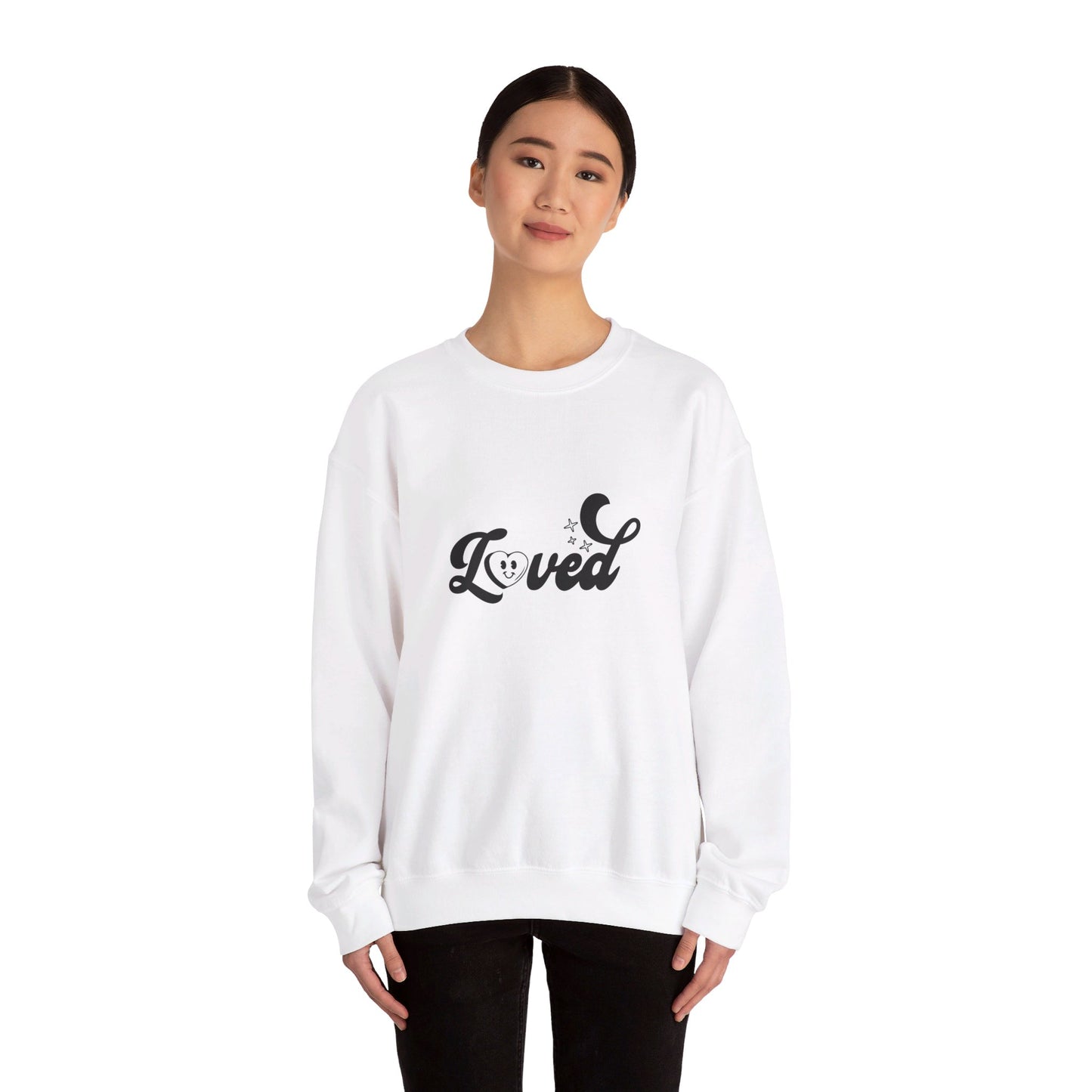 Romans 5:8 You Are Loved More Than You Will Ever Know Unisex Heavy Blend™ Crewneck Christian Sweatshirt