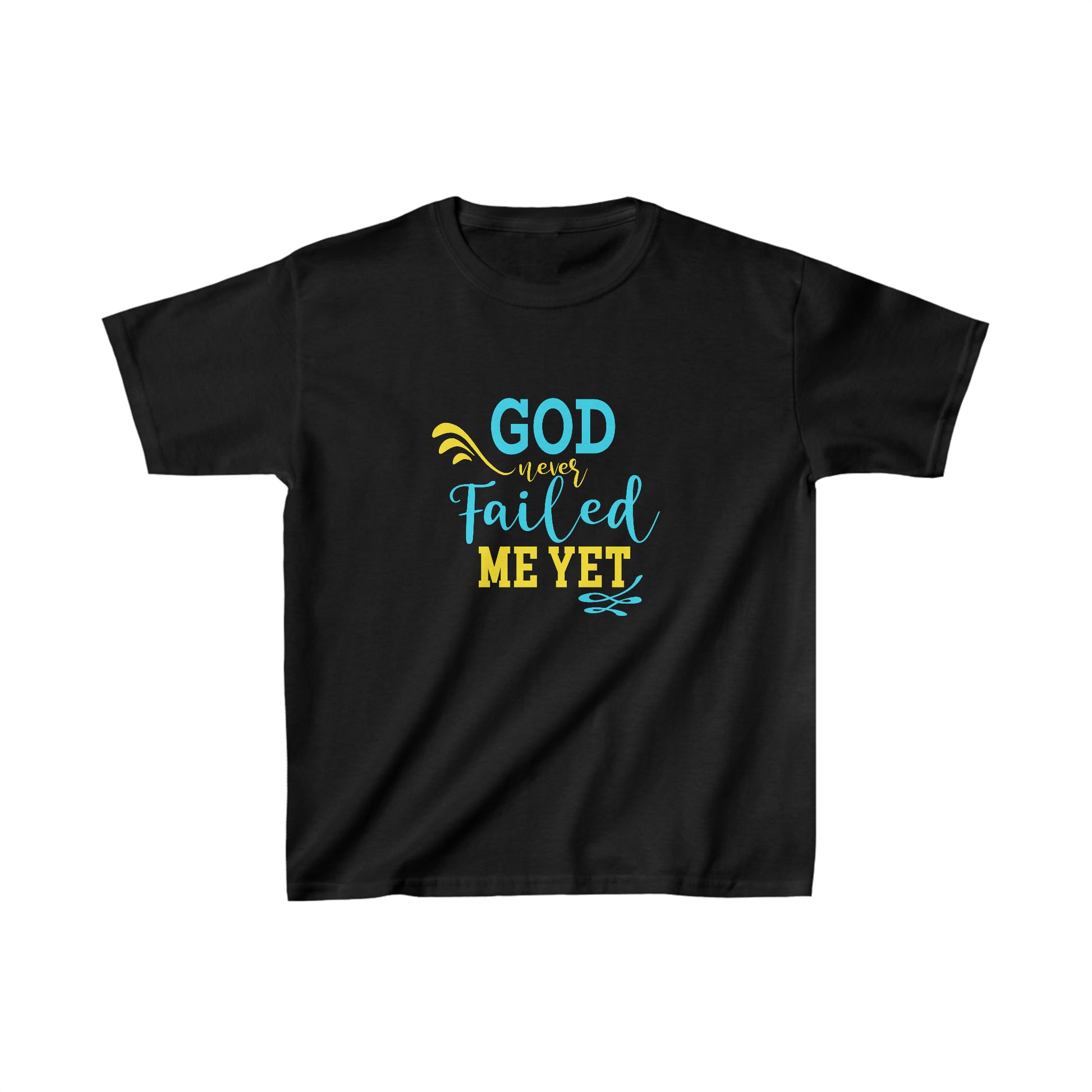 God Never Failed Me Yet Youth Christian T-Shirt Printify