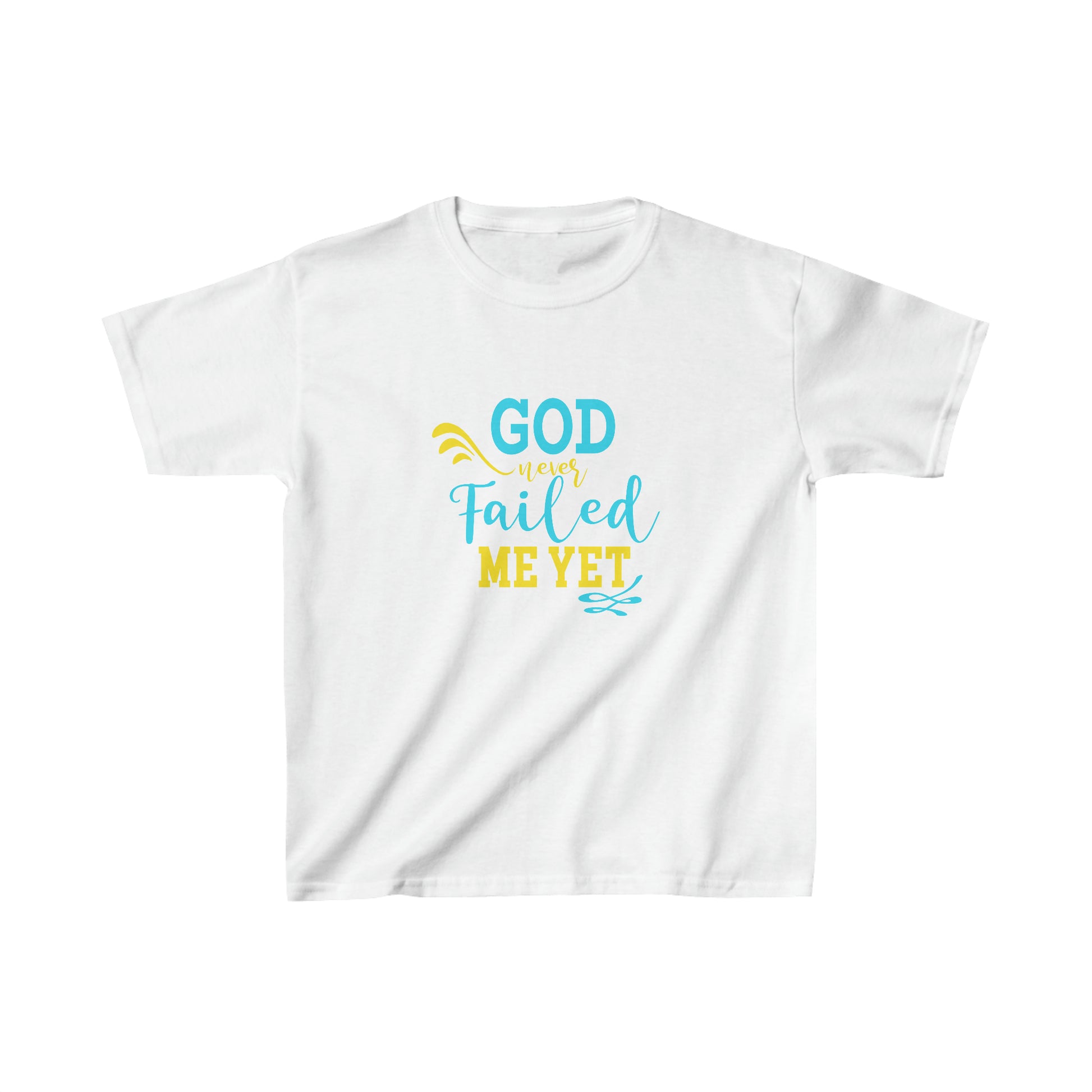 God Never Failed Me Yet Youth Christian T-Shirt Printify