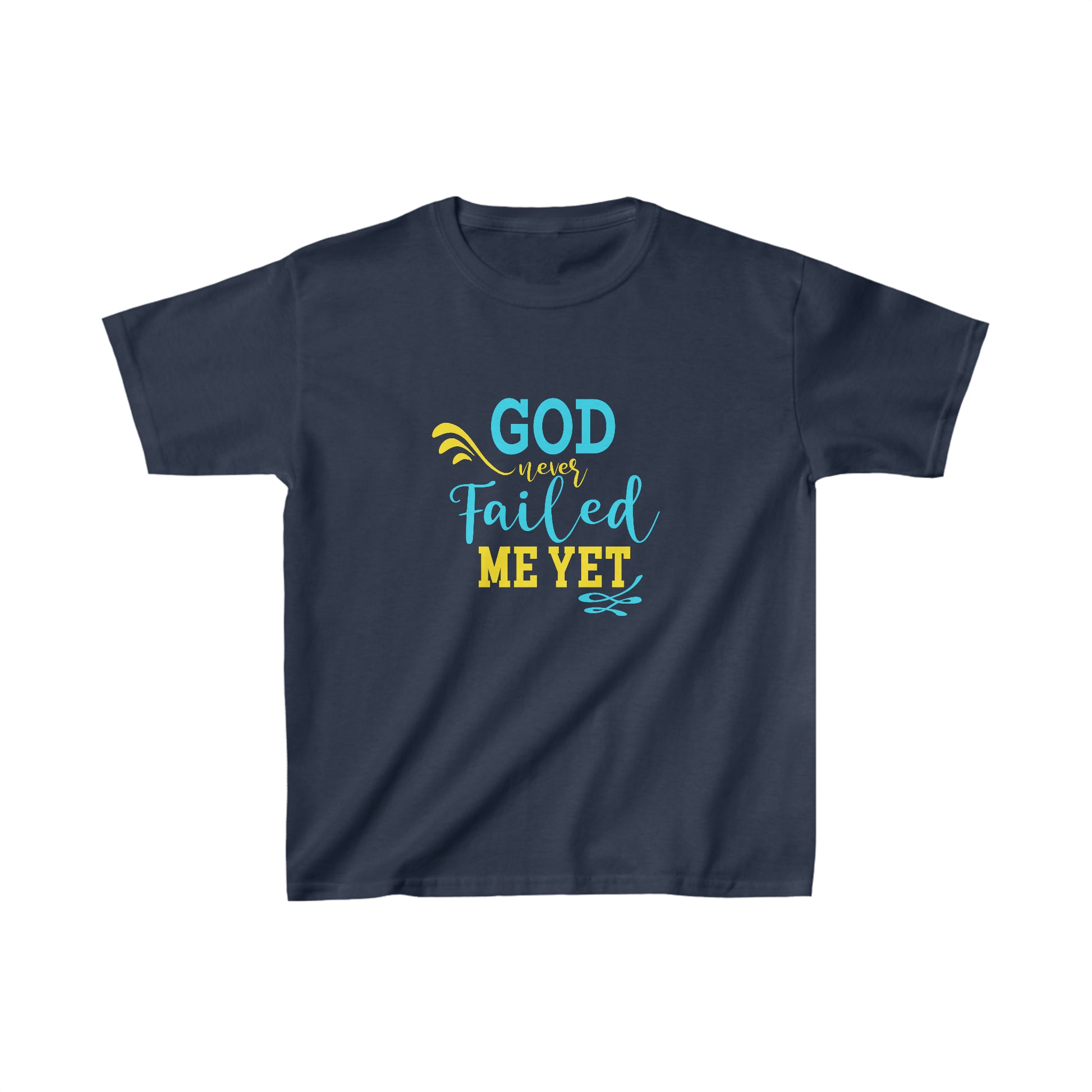 God Never Failed Me Yet Youth Christian T-Shirt Printify