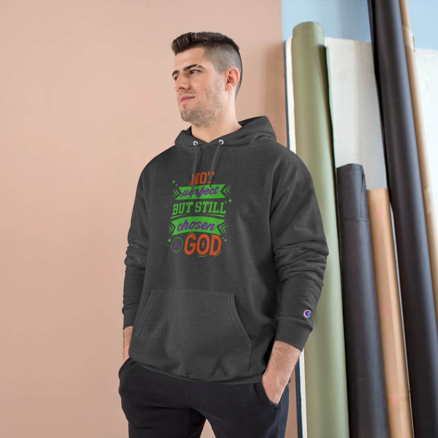 Not Perfect But Still Chosen By God Unisex Champion Hoodie