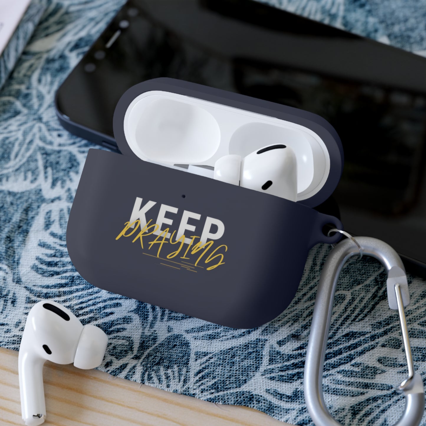 Keep Praying Christian Airpod / Airpods Pro Case cover Printify