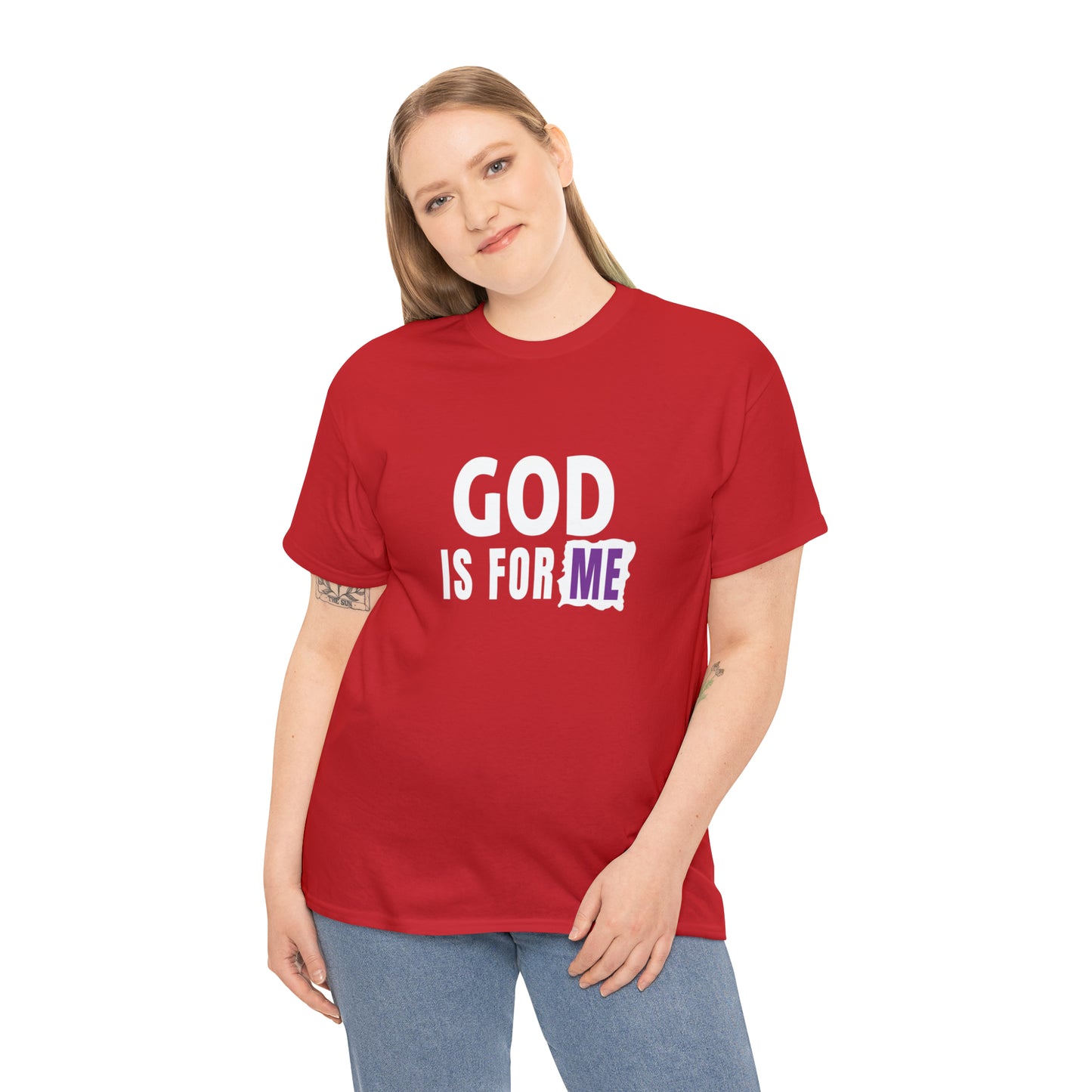 God Is For Me Unisex Heavy Cotton Tee Printify