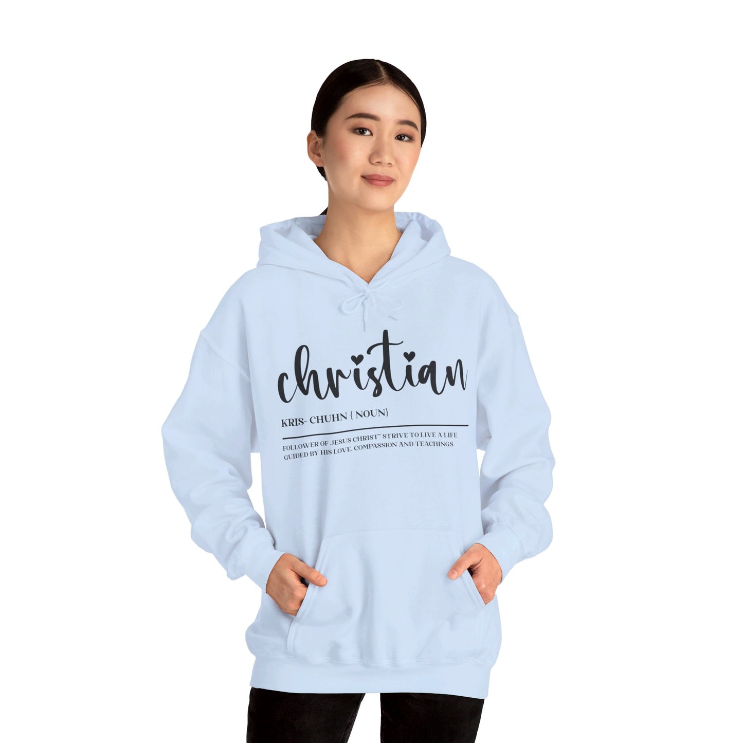 I Am A Christian Follower Of Christ  Unisex Christian Pullover Hooded Sweatshirt