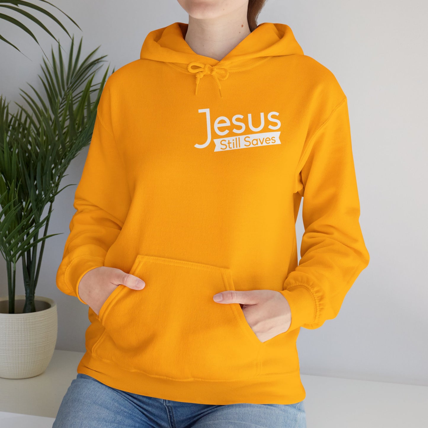 Jesus Still Saves Unisex Christian Hooded Pullover Sweatshirt