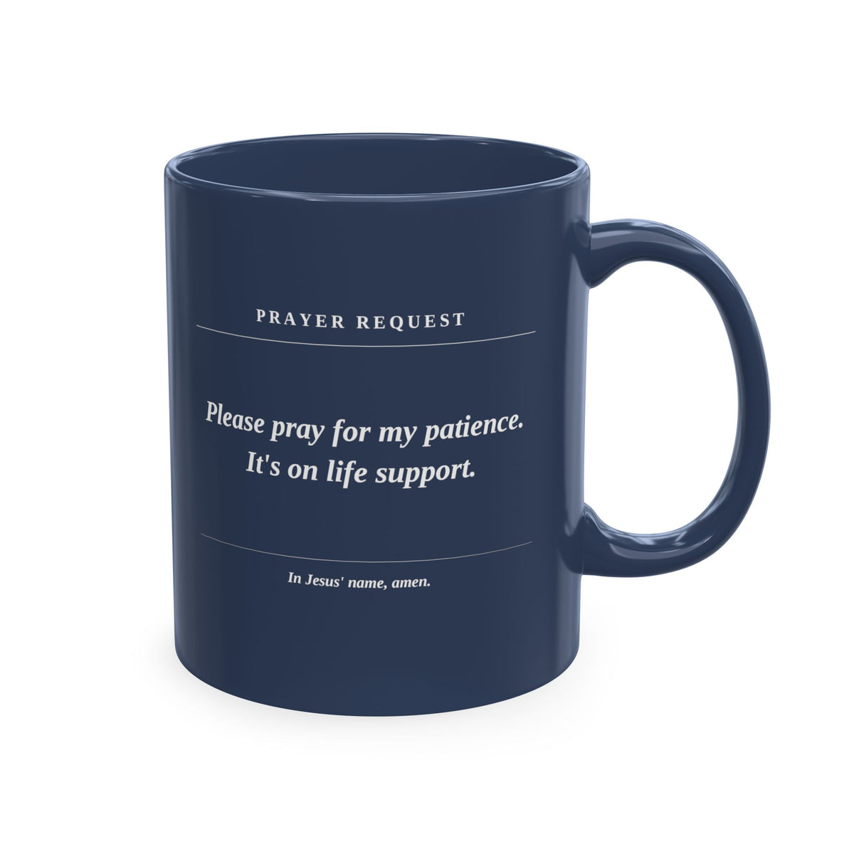 Prayer Request Ceramic Mug — 'Please Pray for Me' Inspirational Coffee Cup
