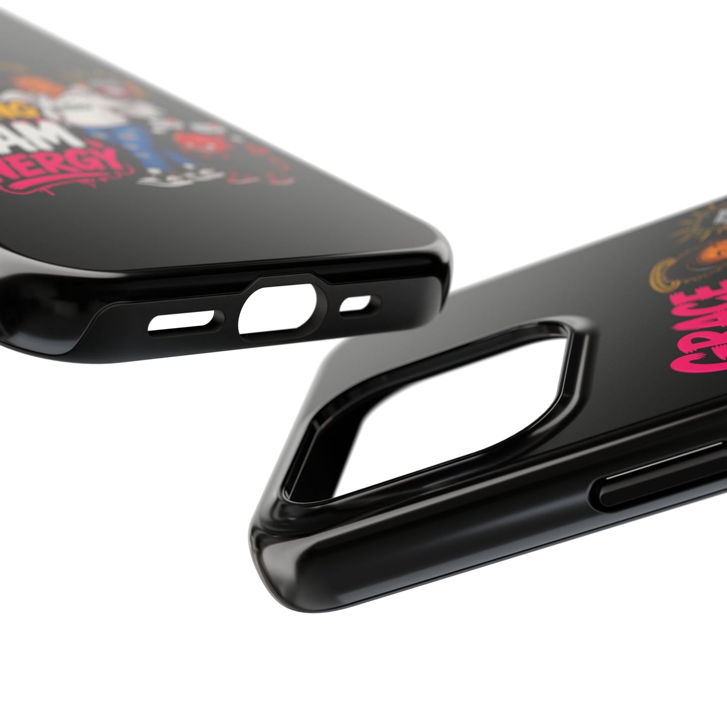 Tough Phone Case — "Grace Be Blocking Spam Energy" Black Protective Phone Cover