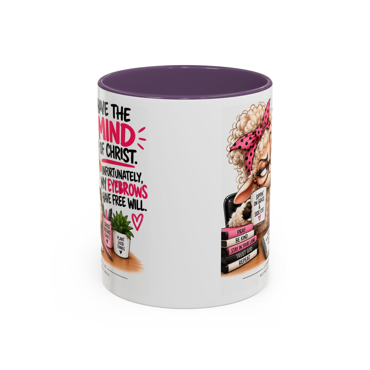 Christian Coffee Mug – "I Have the Mind of Christ" Funny Sheep Design (11/15 oz)